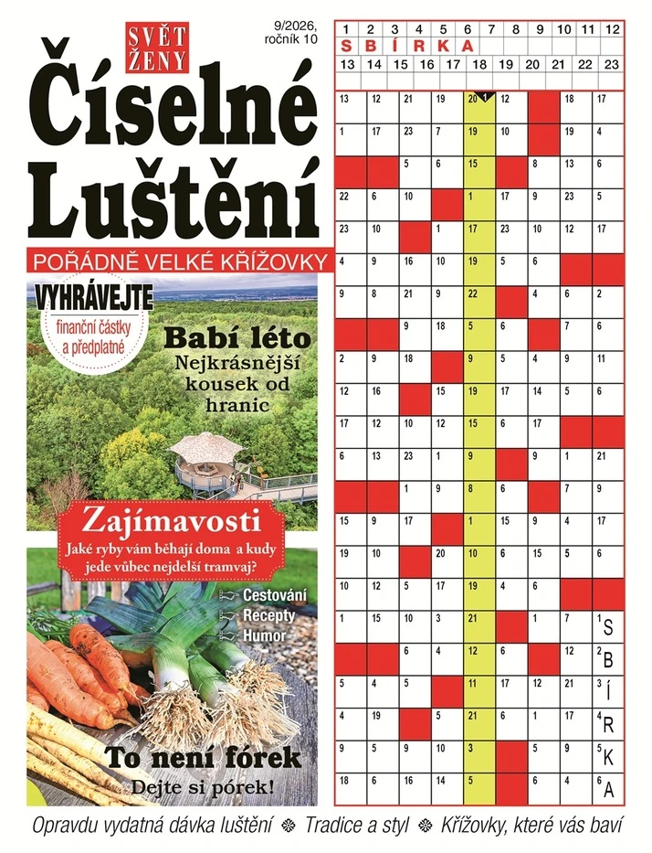 Svět ženy číselné luštění