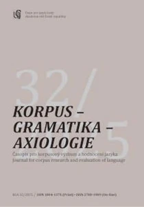 Korpus - gramatika - axiologie