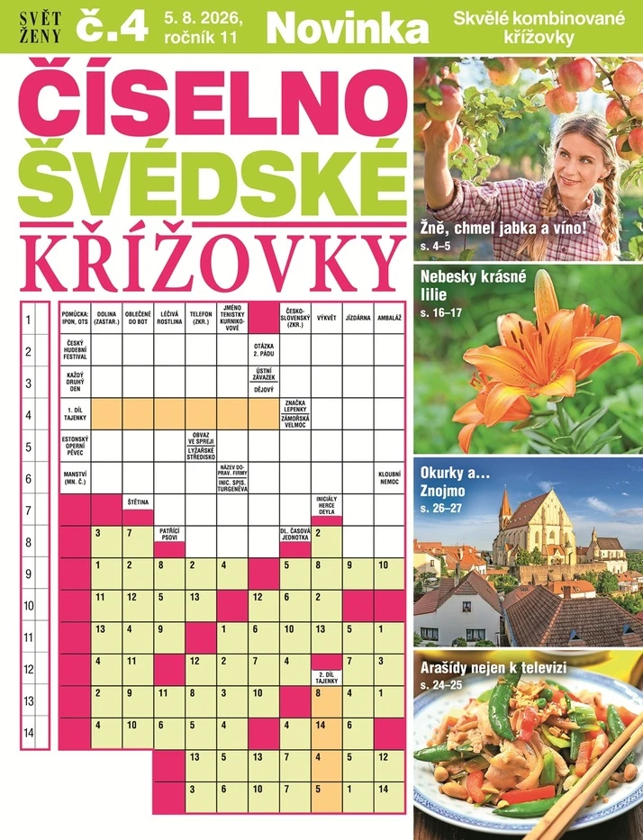 Svět ženy Číselno-švédské křížovky