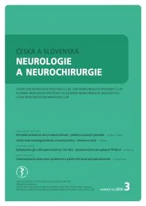 Česká a slovenská neurologie a neurochirurgie 