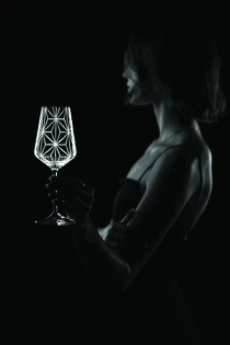 SADA SKLENIČEK NA VÍNO GLORY BLACK