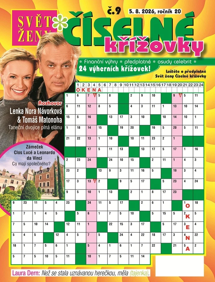 Svět ženy číselné křížovky